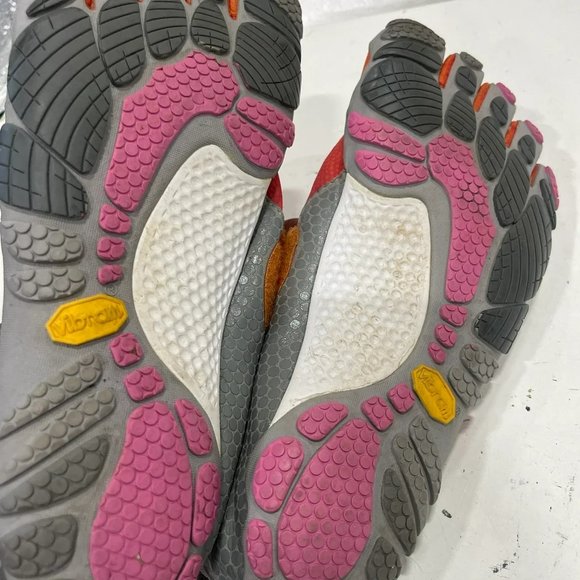 Vibram five fingers women's red barefoot running athletic shoes size 38 - Picture 3 of 5